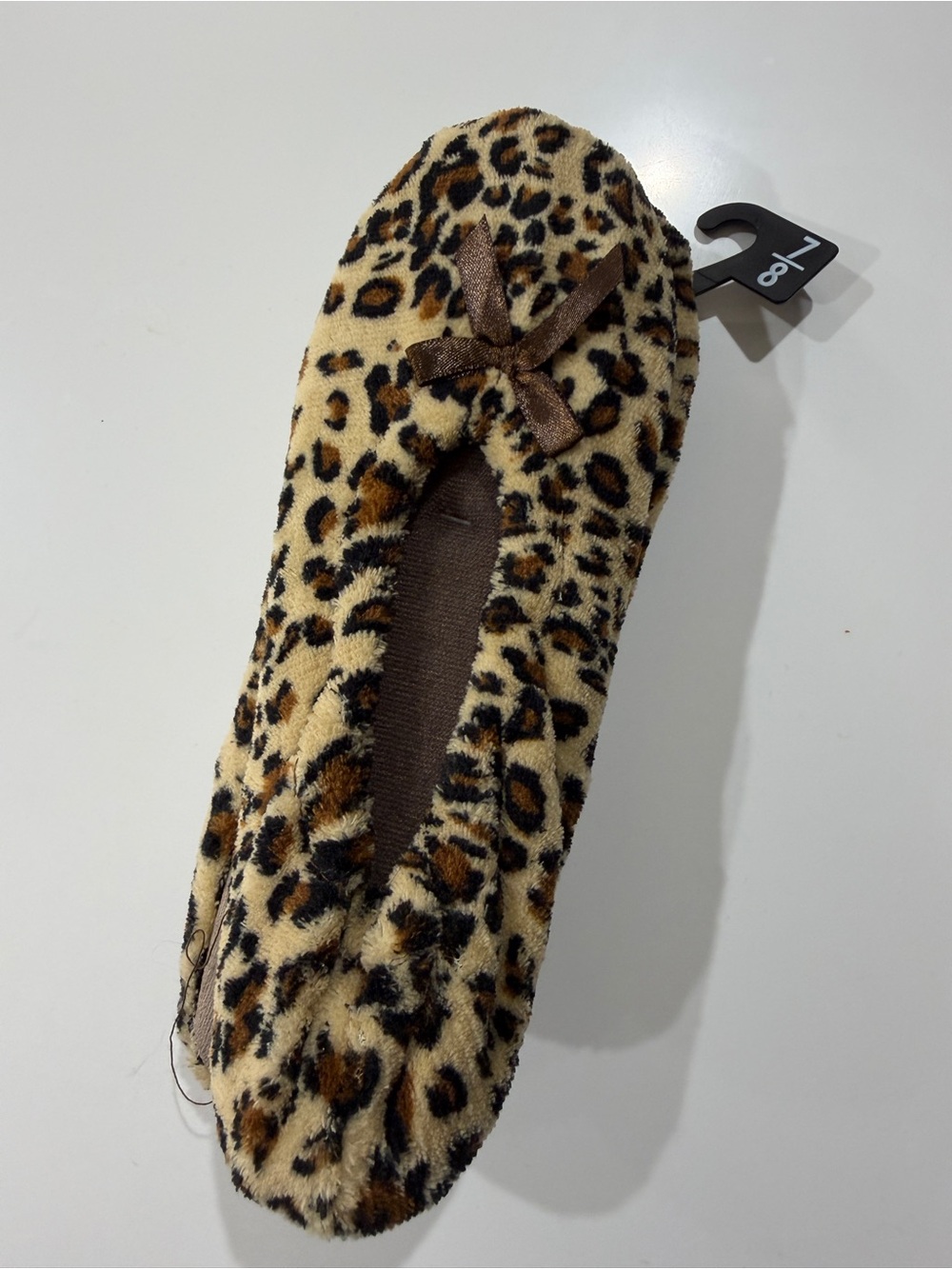 Leopard Print Women's Slipper Ballet Flat - Brown
